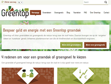 Tablet Screenshot of greentop-greenroofs.com